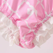 Pink Bow UPF rashguard