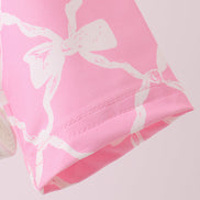 Pink Bow UPF rashguard