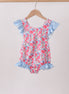 Pink Floral UPF Swim One-Piece