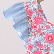 Pink Floral UPF Swim One-Piece