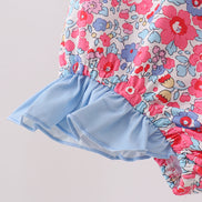 Pink Floral UPF Swim One-Piece
