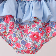 Pink Floral UPF Swim Set