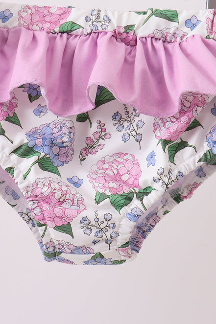 Purple Hydrangea UPF Swim Set