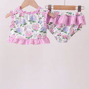 Purple Hydrangea UPF Swim Set