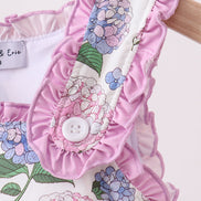 Purple Hydrangea UPF Swim One-Piece