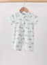 Green Stripe Shark UPF Swim One-Piece