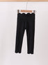 Black Scalloped Yoga Active Leggings