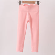 Pink Scalloped Yoga Active Leggings