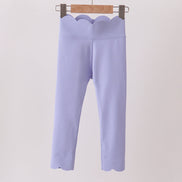 Violet Scalloped Yoga Active Leggings