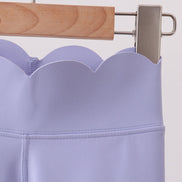 Violet Scalloped Yoga Active Leggings