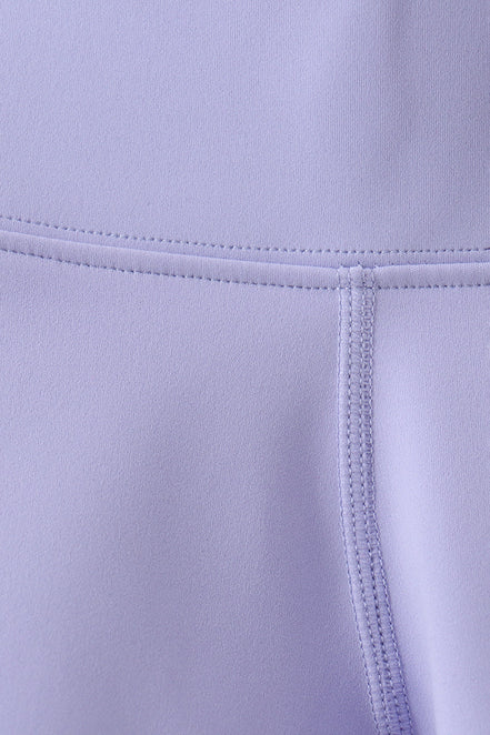 Violet Scalloped Yoga Active Leggings