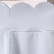 Blue Scalloped Yoga Active Leggings