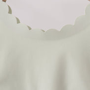 Green Scalloped Yoga Skorts Set