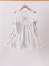 Bow Floral Applique Dress