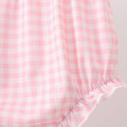 Pink Floral Applique Bow Bloomer Set