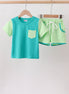 Blue Colorblock Set