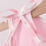 Pink Sailboat Embroidered Set