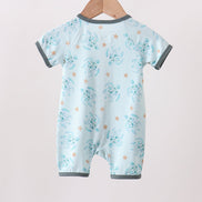 Blue Turtle Bamboo Romper