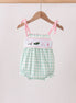 Green Golf Embroidered Bubble
