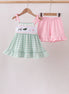 Green Golf Embroidered Ruffle Set