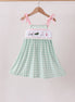 Green Golf Embroidered Dress