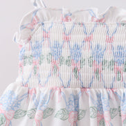Blue Floral Bloomer Set
