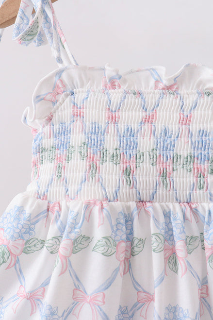 Blue Floral Bloomer Set