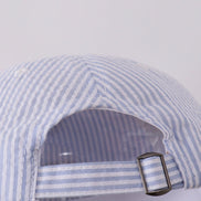 Puppy Embroidered Seersucker Cap