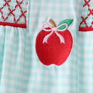 Blue Apple Smocked Dress