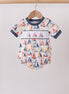 Blue Sailboat Smocked Bubble