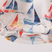 Blue Sailboat Smocked Bubble