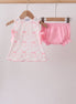 Pink Bow Print Bloomer Set
