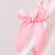 Pink Bow Print Bloomer Set