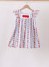 Red Apple Applique Dress