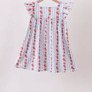 Red Apple Applique Dress