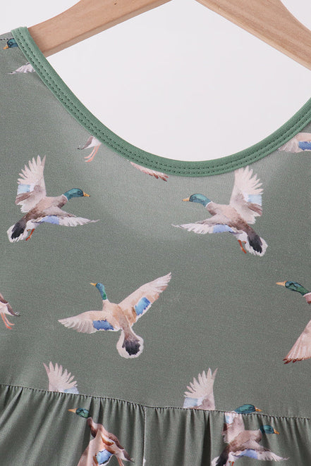 Green Mallard Bamboo Jumpsuit