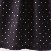 Black ghost spider embroidery ruffle dress
