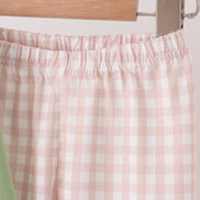 Sage Puppy Fishing Gingham Pants Set