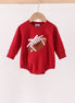 Maroon football bow sequin bubble