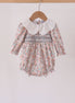 Floral smocked lace bubble