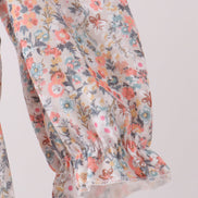 Floral smocked lace bubble