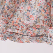 Floral smocked lace bubble