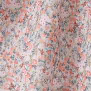 Floral smocked lace dress