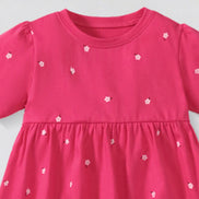 Girls' Unicorn Rainbow Short Sleeve Dress | 100% Cotton | Sizes 2Y–7Y - Little Janey Shop