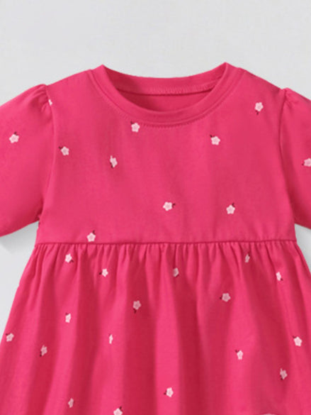 Girls' Unicorn Rainbow Short Sleeve Dress | 100% Cotton | Sizes 2Y–7Y - Little Janey Shop