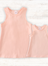 Peach blank basic kids teens adult tank top