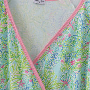 Meadow breeze print adult ruffle dress