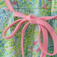 Meadow breeze print adult ruffle dress