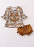 Halloween camouflage applique bloomer set