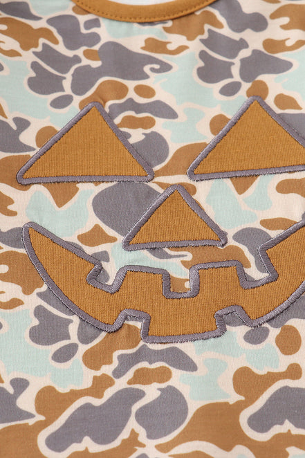 Halloween camouflage applique bloomer set